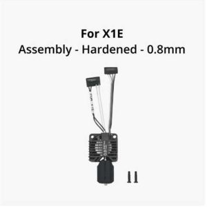 Bambu Lab X1E Complete Hotend Assembly Hardened Steel Nozzle 08Mm